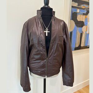 Classic Leather Shop 70-80s 🔥Bomber Jacket🔥40R Small, Vintage Sharp & Clean
